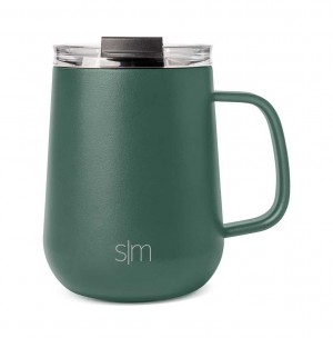 Simple Modern Coffee Mug with Handle Waterflessen Olijfgroen | 826410LKH