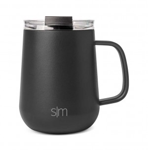 Simple Modern Coffee Mug with Handle Waterflessen Zwart | 430526SQV