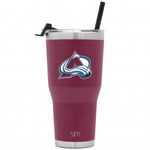 Simple Modern Cruiser Insulated Tumbler with Flip Lid and Straw Waterflessen Bordeaux | 725138OLE