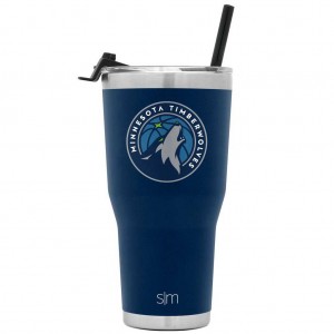 Simple Modern Cruiser Tumbler with Flip Lid and Straw Waterflessen Indigo | 235749IEX