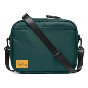 Simple Modern Hadley with Shoulder Strap Lunchtas Obsidian Groen | 650478SDR