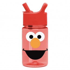 Simple Modern Plastic Water Bottle with Straw Lid Waterflessen Oranje | 340178KEC