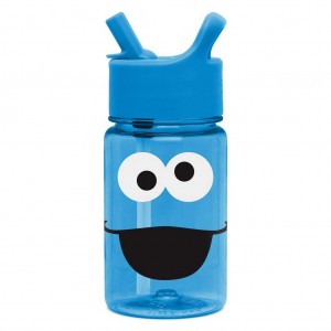 Simple Modern Plastic Water Bottle with Straw Lid Waterflessen Blauw | 697348MSL