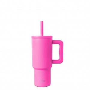 Simple Modern Tumbler with Silicone Straw Lid Waterflessen Roze | 965042XWE