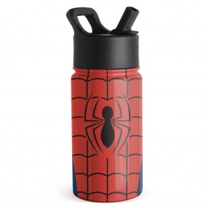 Simple Modern Water Bottle with Straw Lid Waterflessen Rood | 175032XAS