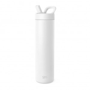 Simple Modern with Manual Straw Lid Waterflessen Wit | 714852IFZ