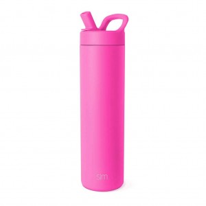 Simple Modern with Manual Straw Lid Waterflessen Roze | 045186RTQ