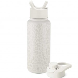 Simple Modern with Straw Lid and Chug Lid Waterflessen Beige | 305768CMO