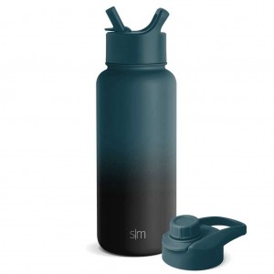 Simple Modern with Straw Lid and Chug Lid Waterflessen Obsidian Groen | 430258RPV