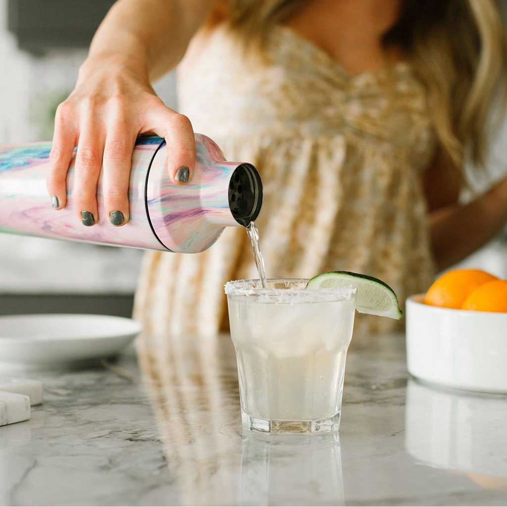 Simple Modern Classic Cocktail Shaker with Jigger Lid Andere Accessoires Paars | 189673JEG