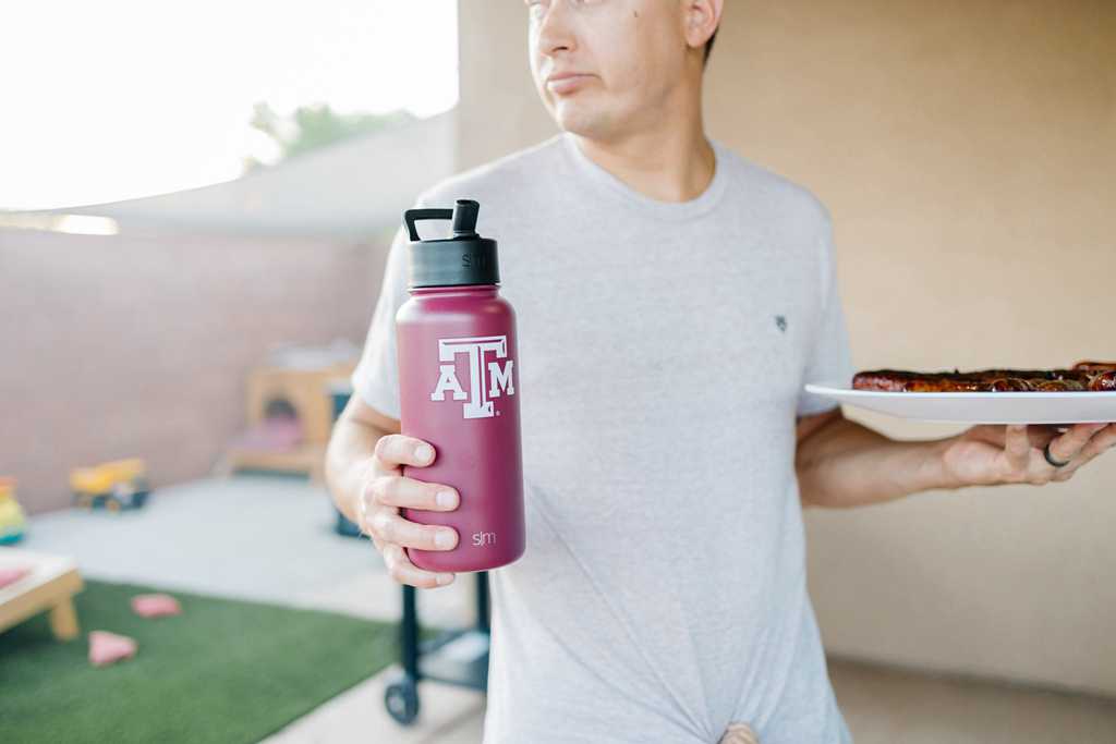 Simple Modern Collegiate with Straw Lid Waterflessen Indigo | 096513MAD