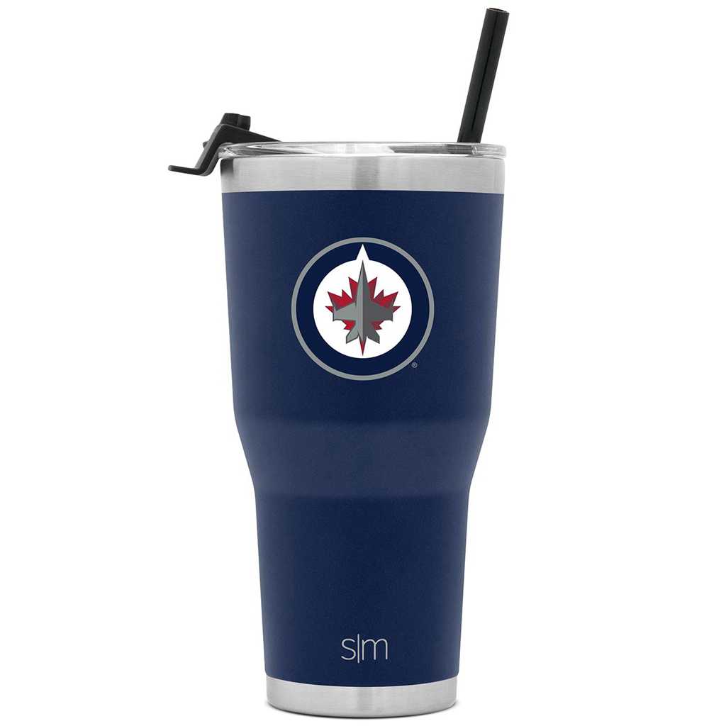 Simple Modern Cruiser Insulated Tumbler with Flip Lid and Straw Waterflessen Donkerblauw | 170589XKM