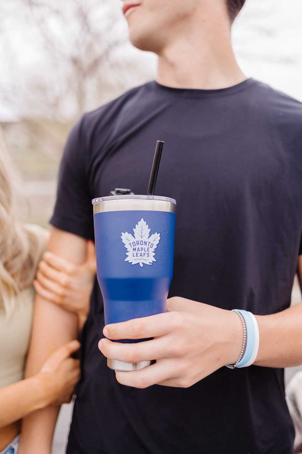 Simple Modern Cruiser Insulated Tumbler with Flip Lid and Straw Waterflessen Blauw | 739801IKV