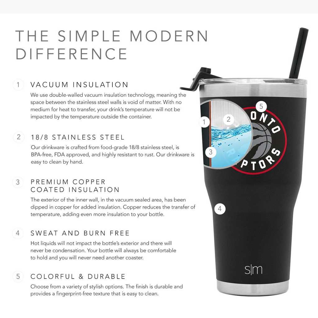 Simple Modern Cruiser Tumbler with Flip Lid and Straw Waterflessen Zwart | 145827IHY