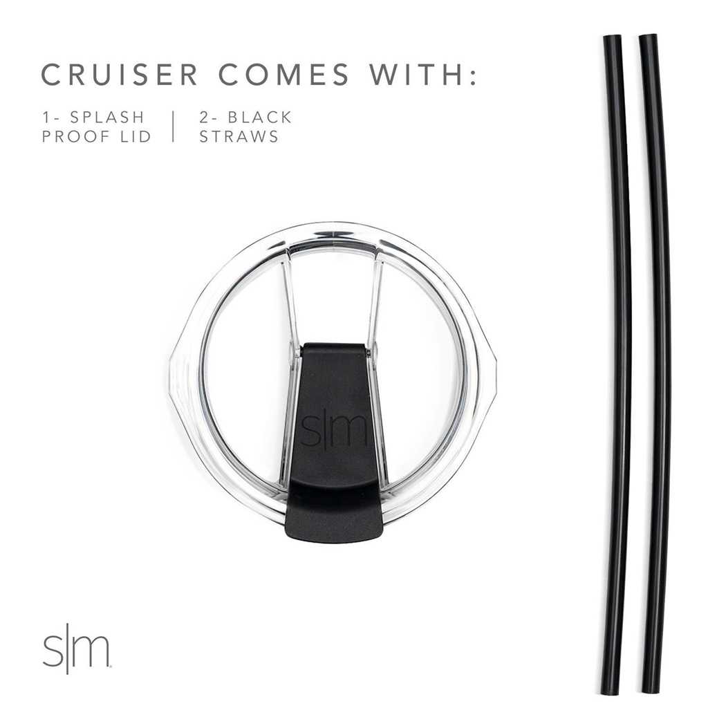 Simple Modern Cruiser with Flip Lid and Straw Waterflessen Rood | 547219BEZ