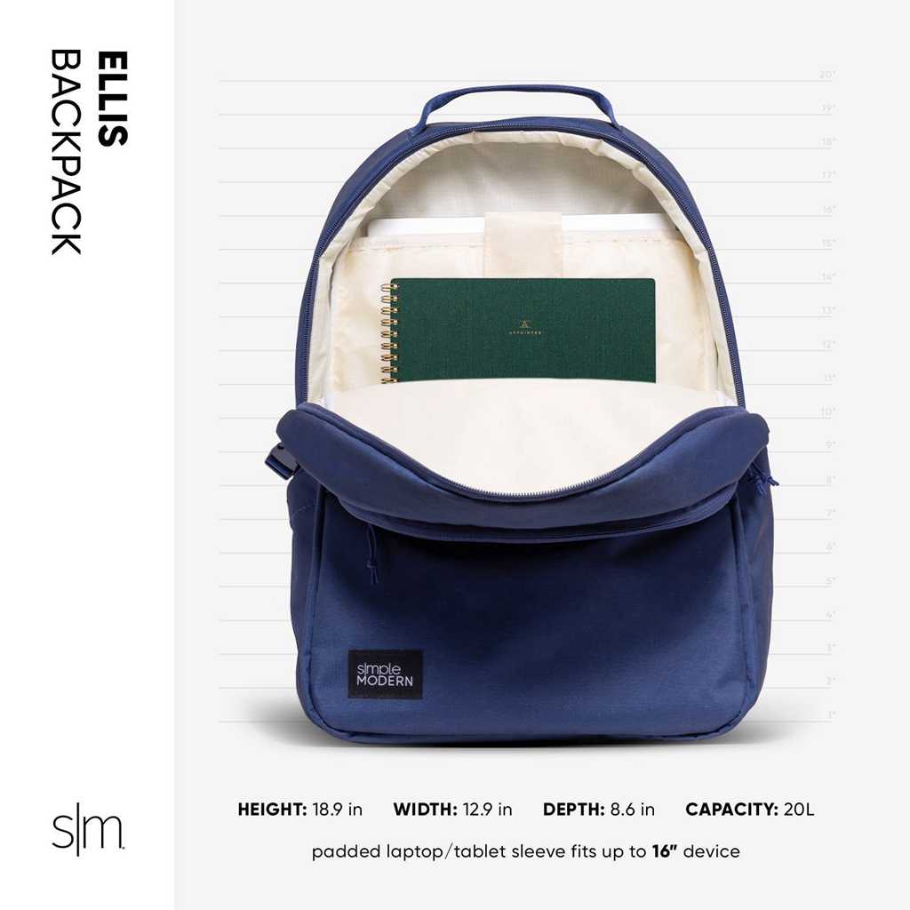 Simple Modern Ellis Rugzak Donkerblauw | 845132QHJ