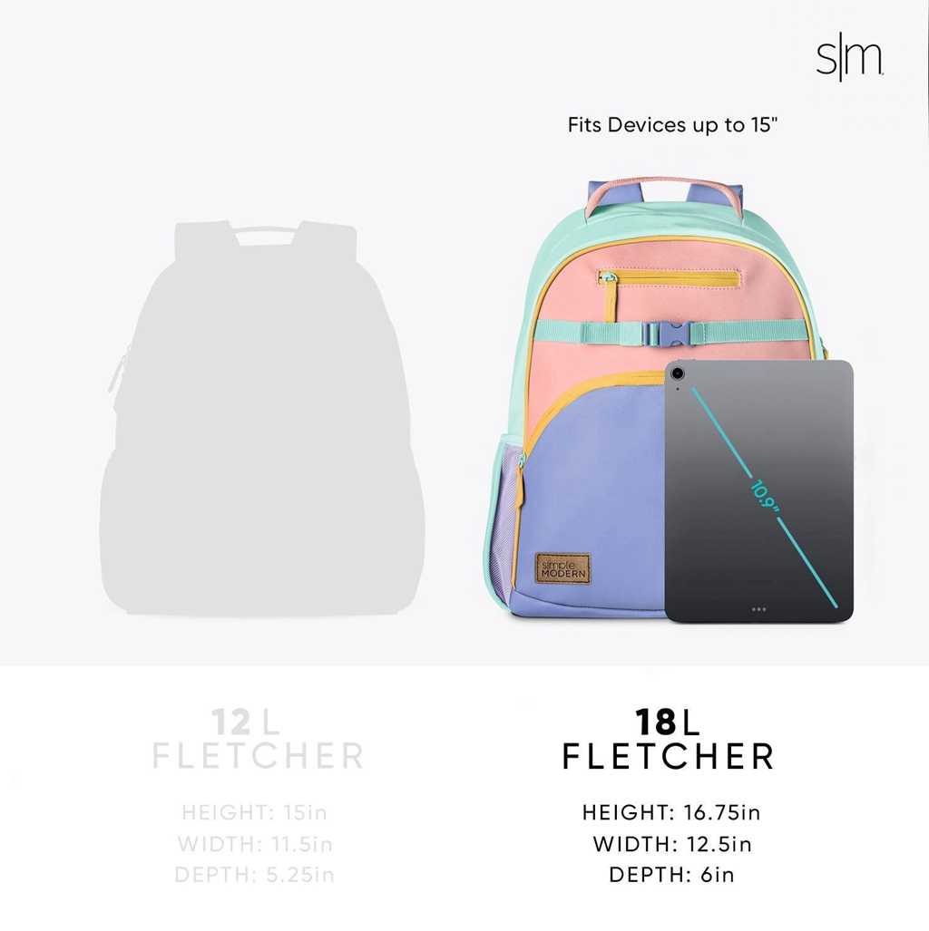 Simple Modern Fletcher Rugzak Gekleurd | 347682KOX