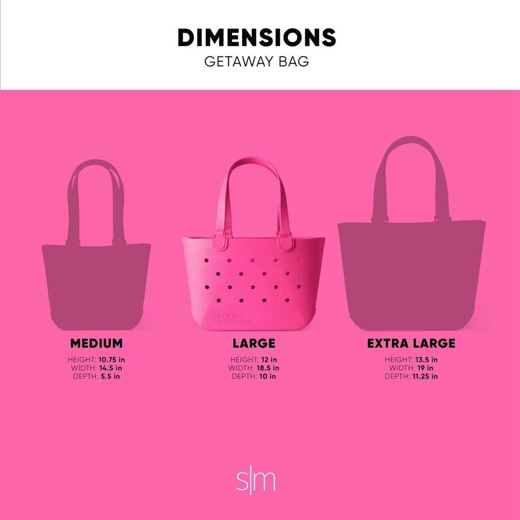 Simple Modern Getaway Tote Roze | 023897FPG