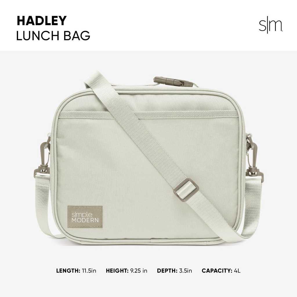 Simple Modern Hadley with Shoulder Strap Lunchtas Wit | 790358LEV