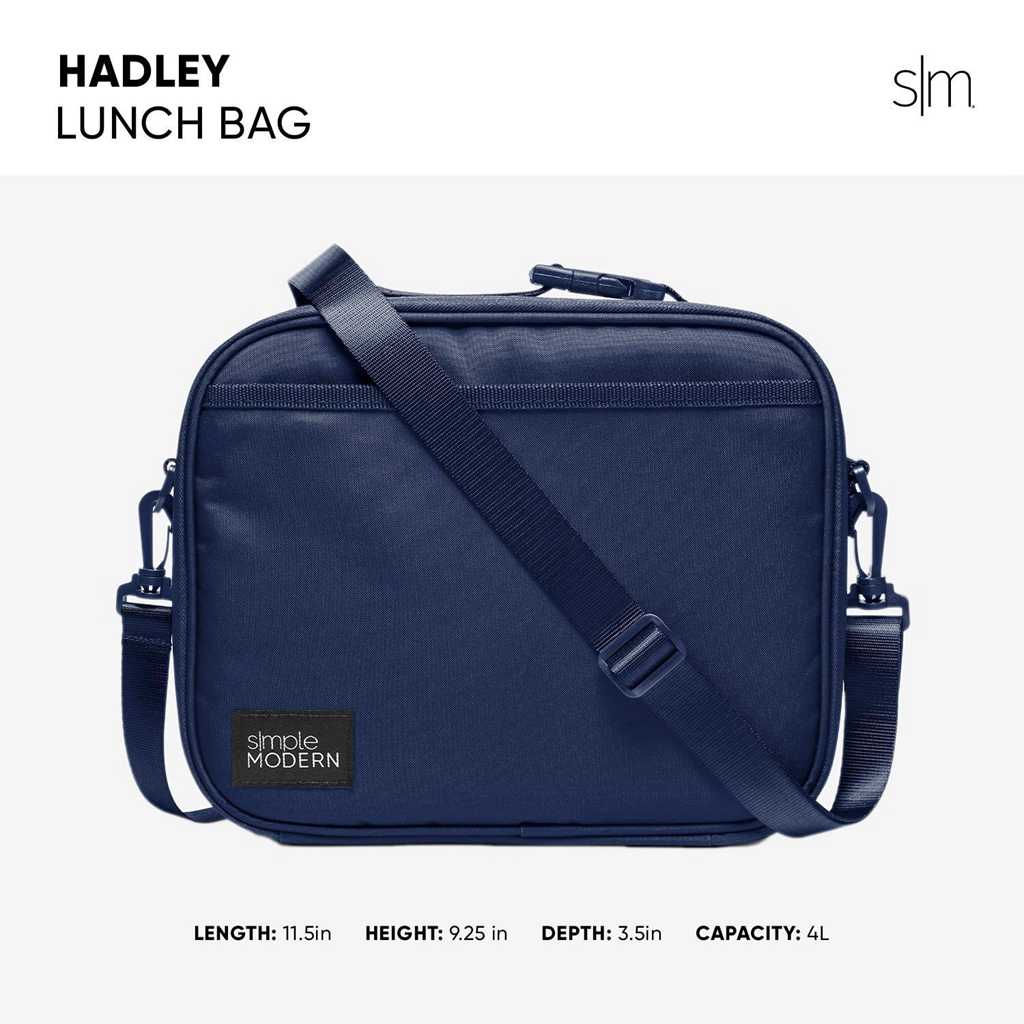 Simple Modern Hadley with Shoulder Strap Lunchtas Donkerblauw | 256309OPC