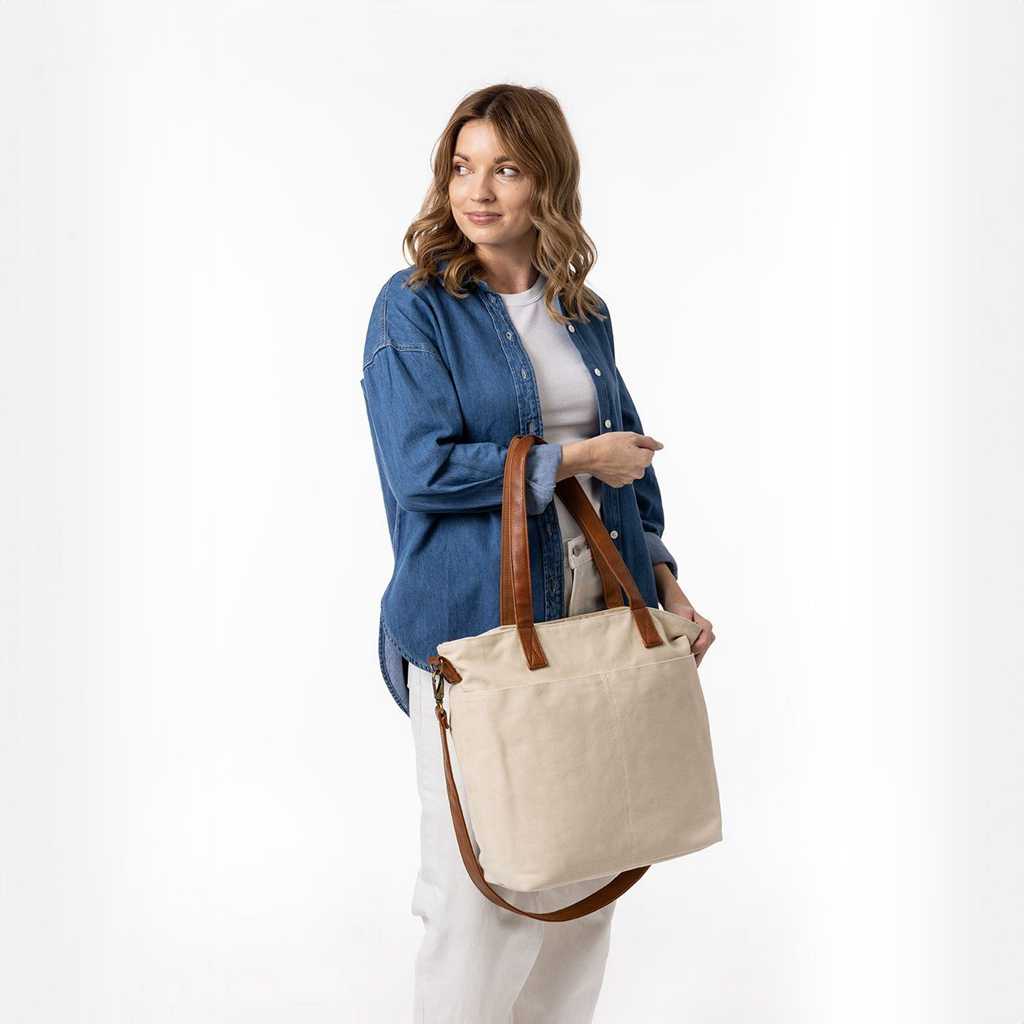 Simple Modern Harper Tote Beige | 725319NUH