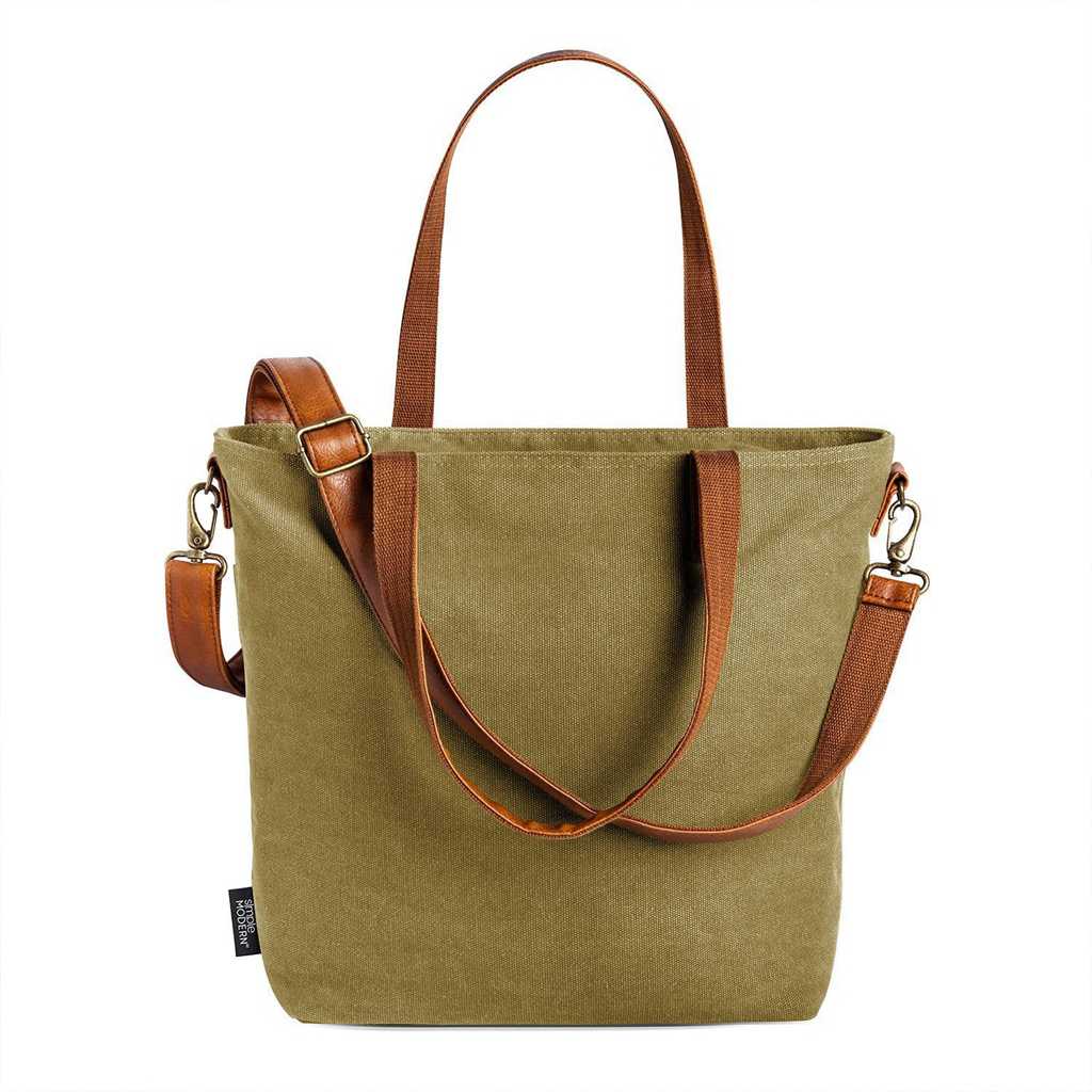 Simple Modern Harper Tote Olijfgroen | 628935NWH