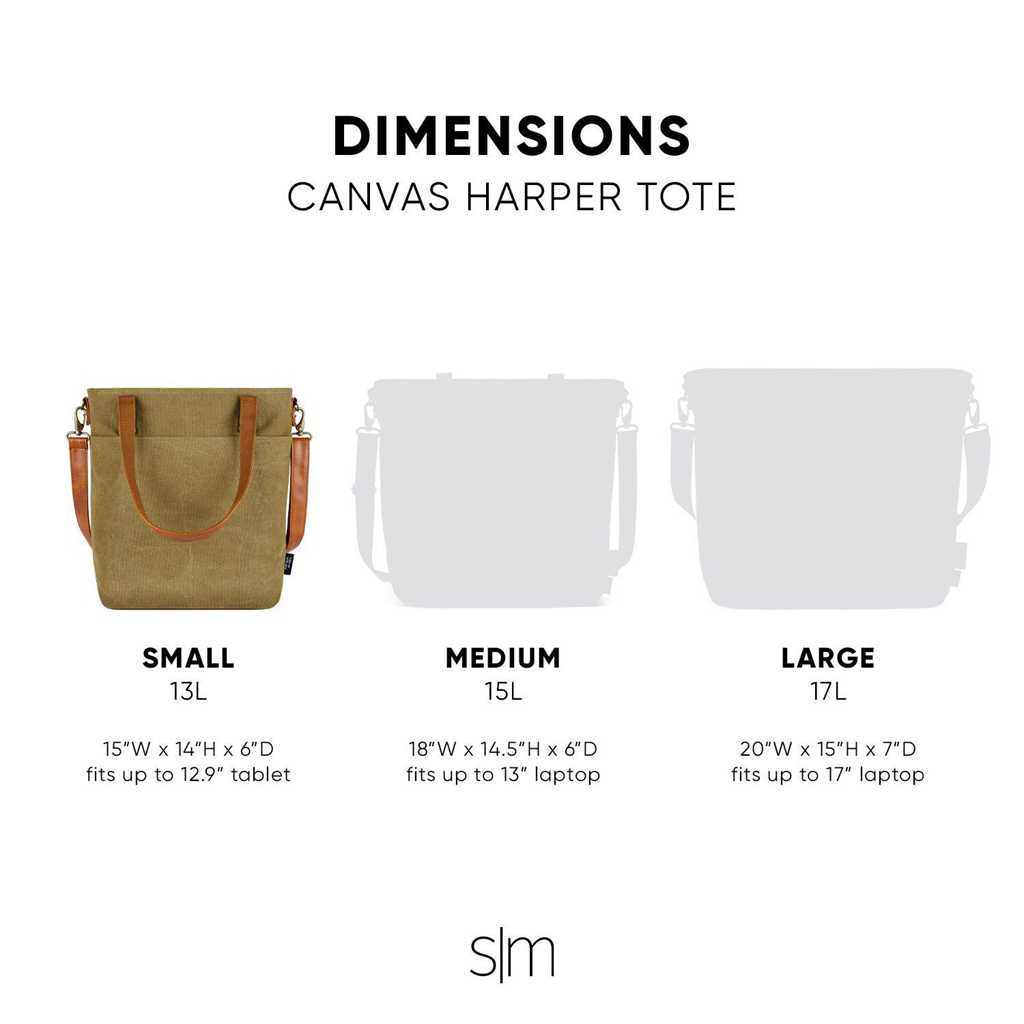 Simple Modern Harper Tote Olijfgroen | 836419NSA