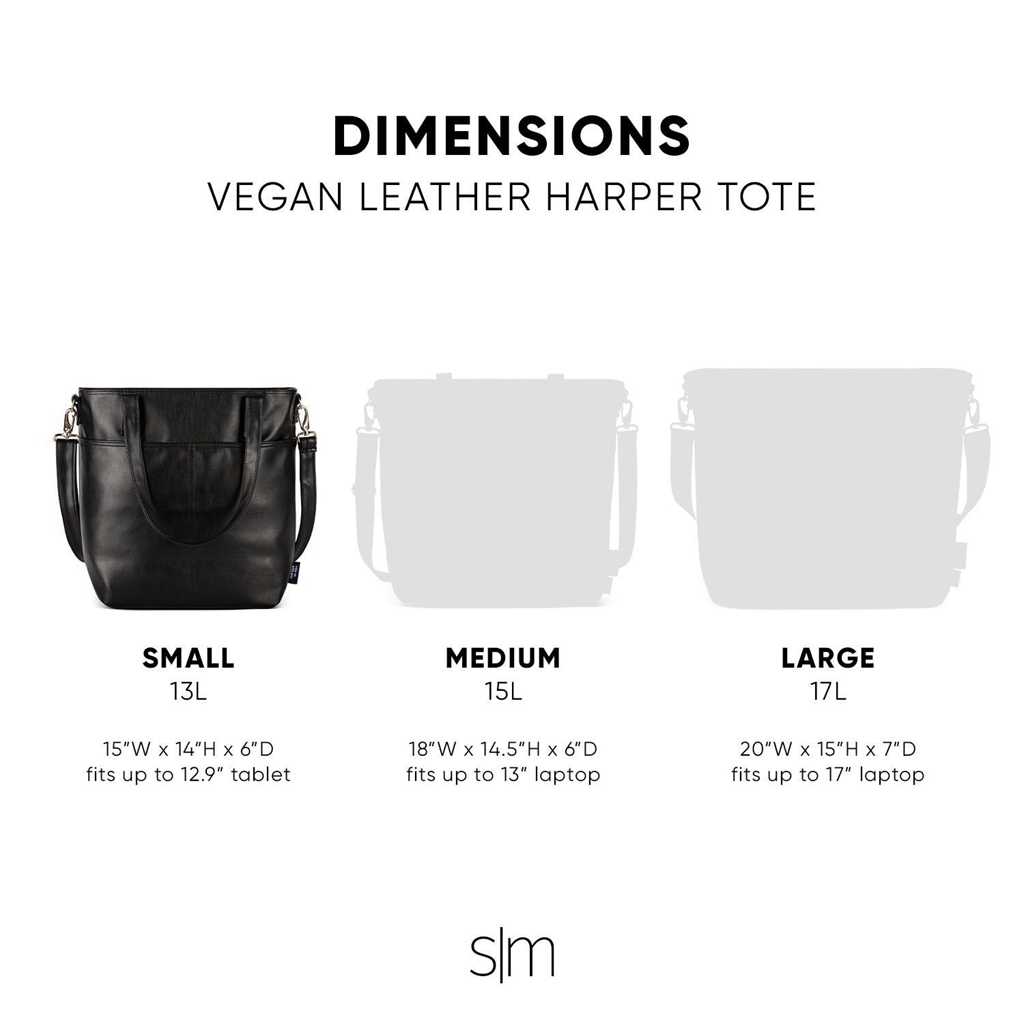 Simple Modern Harper Tote Zwart | 042537QFS