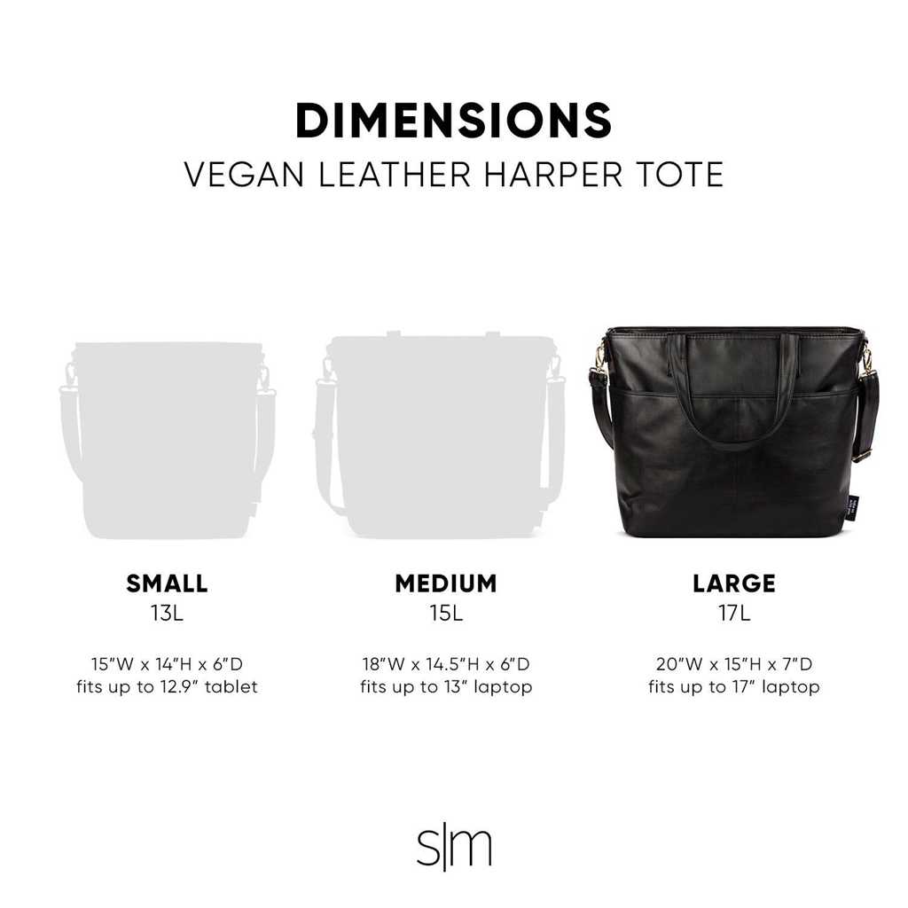 Simple Modern Harper Tote Zwart | 580716COJ