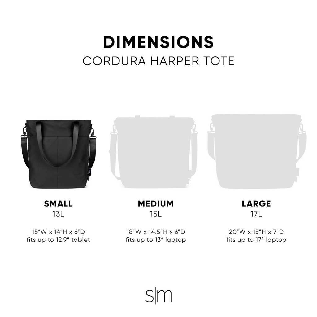 Simple Modern Harper Tote Zwart | 714902QJR