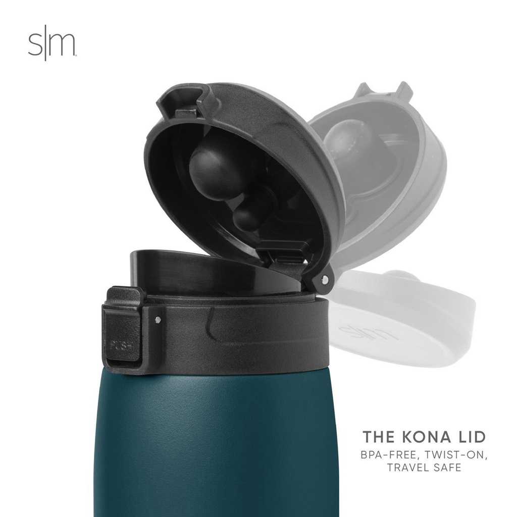 Simple Modern Kona with Locking Flip Lid Waterflessen Wit | 843172AYL