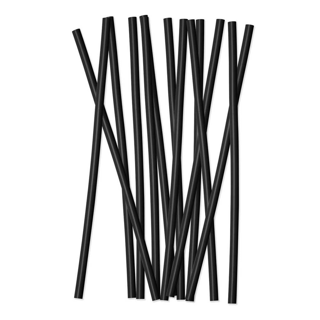 Simple Modern Plastic Reusable Drinking Straws 12 Replacement Straws Zwart | 371950QHJ