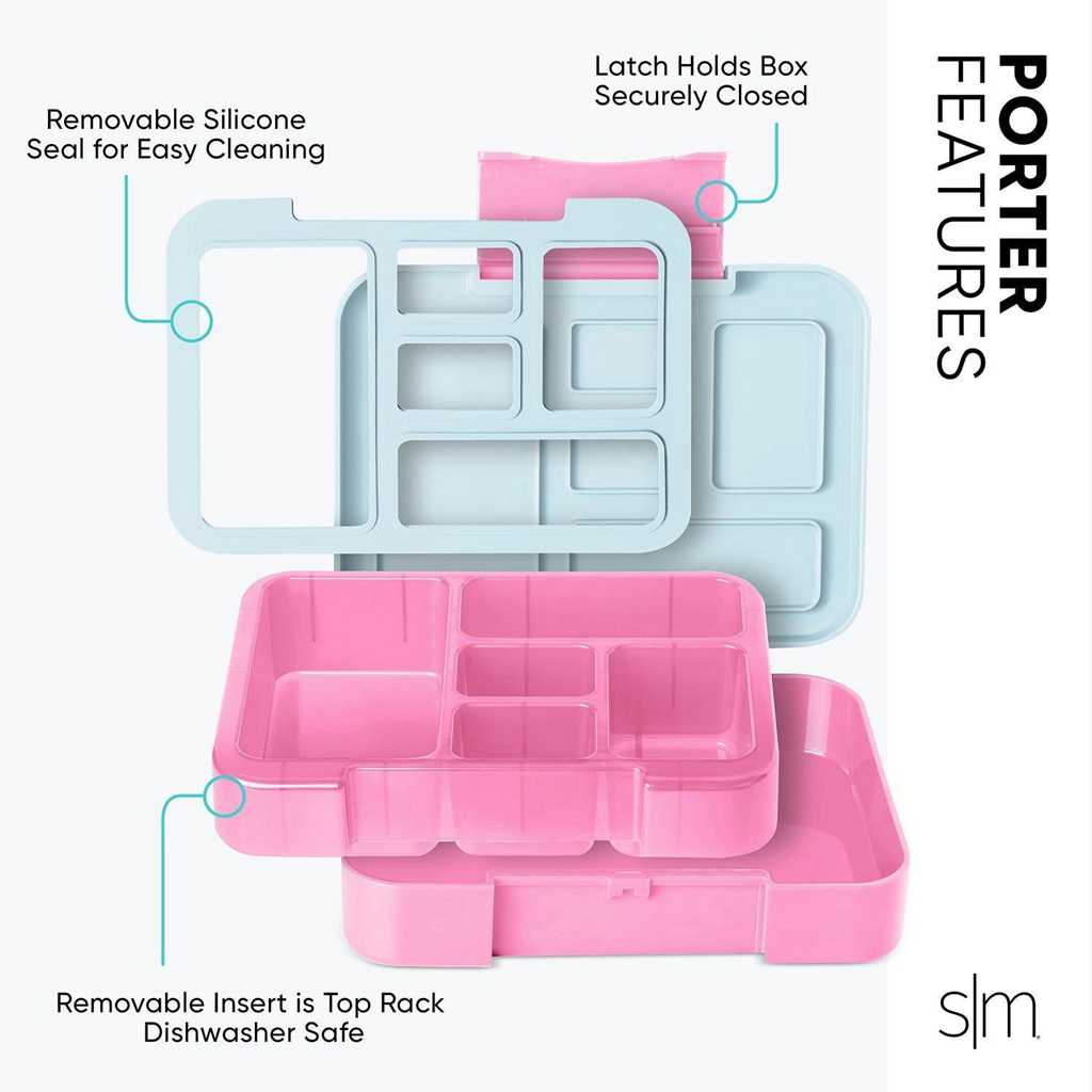 Simple Modern Porter Bento Box Andere Accessoires Lichtblauw Roze | 127054LBR