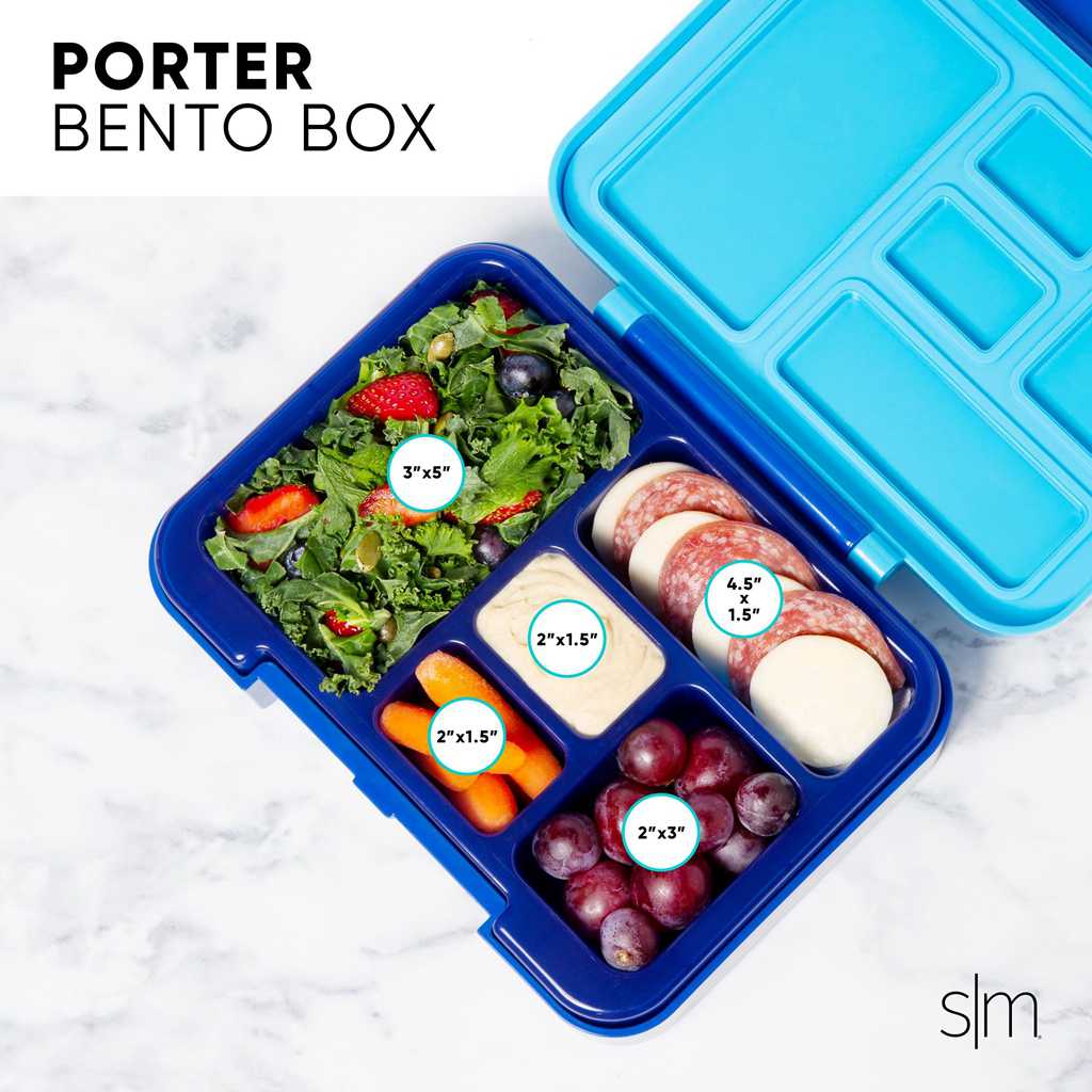 Simple Modern Porter Bento Box Andere Accessoires Lichtblauw Roze | 127054LBR