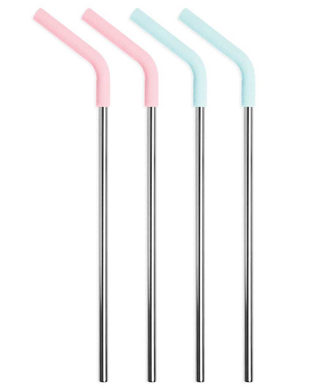 Simple Modern Stainless Steel Reusable Straws with Silicone Tips Replacement Straws Gekleurd | 287496OIS