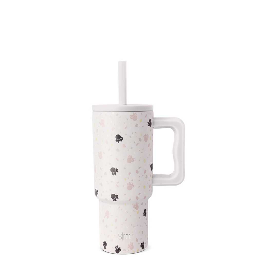 Simple Modern Tumbler with Silicone Straw Lid Waterflessen Wit | 947862RLO