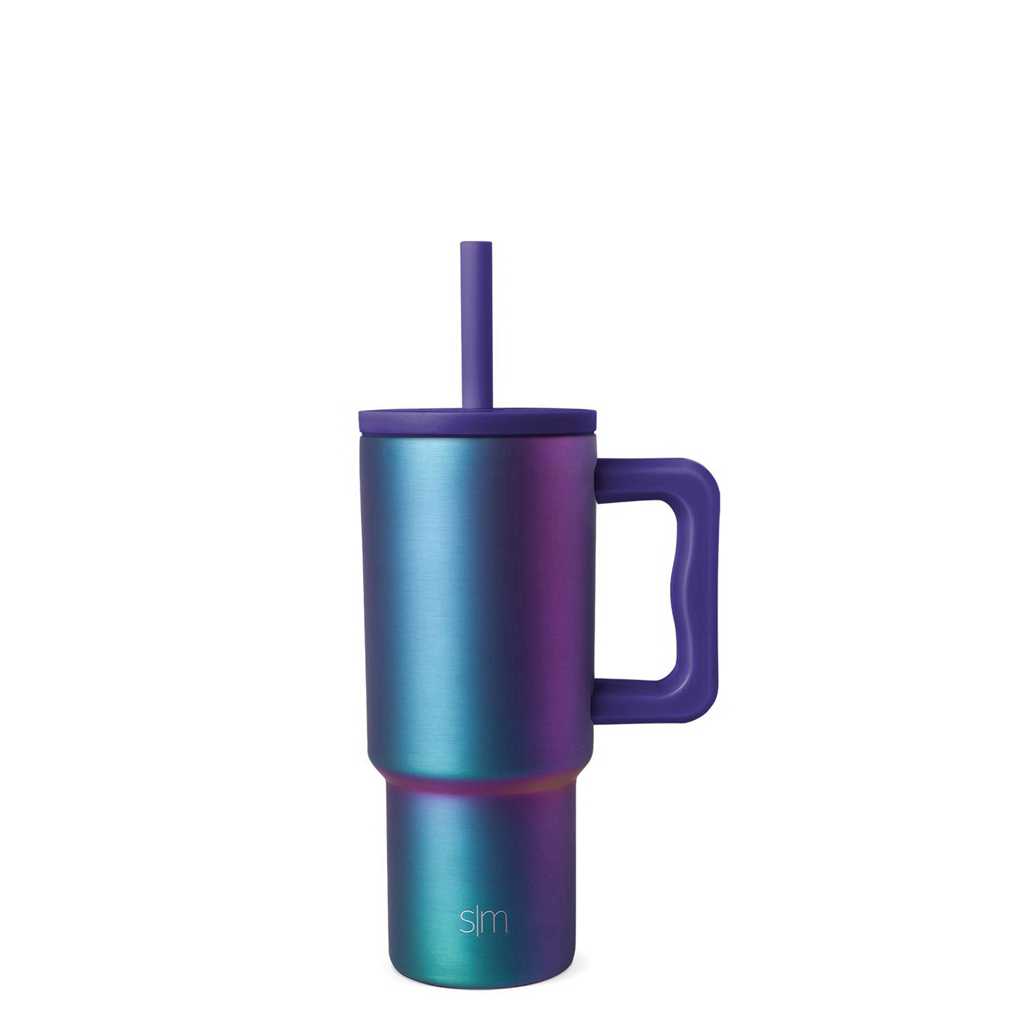 Simple Modern Tumbler with Silicone Straw Lid Waterflessen Gekleurd | 149086WJV