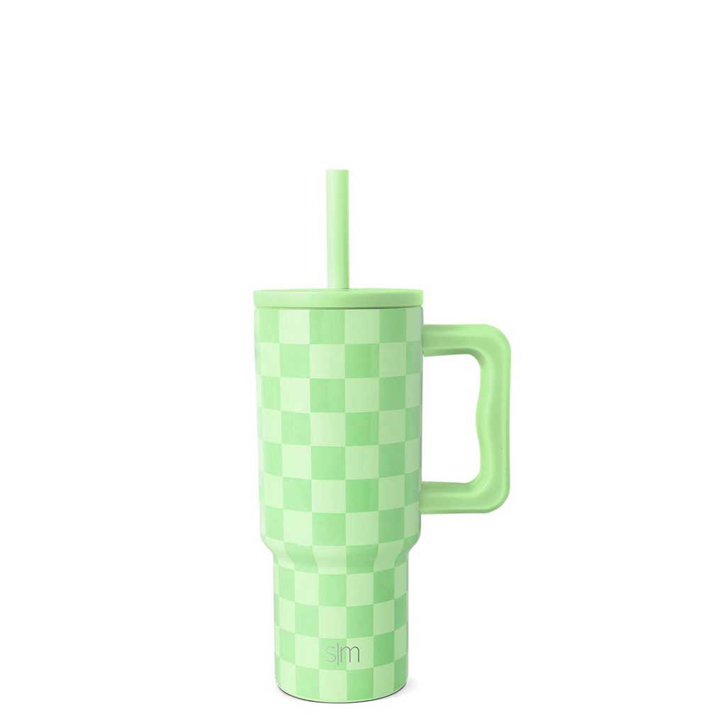 Simple Modern Tumbler with Silicone Straw Lid Waterflessen Lichtgroen | 236871WAY