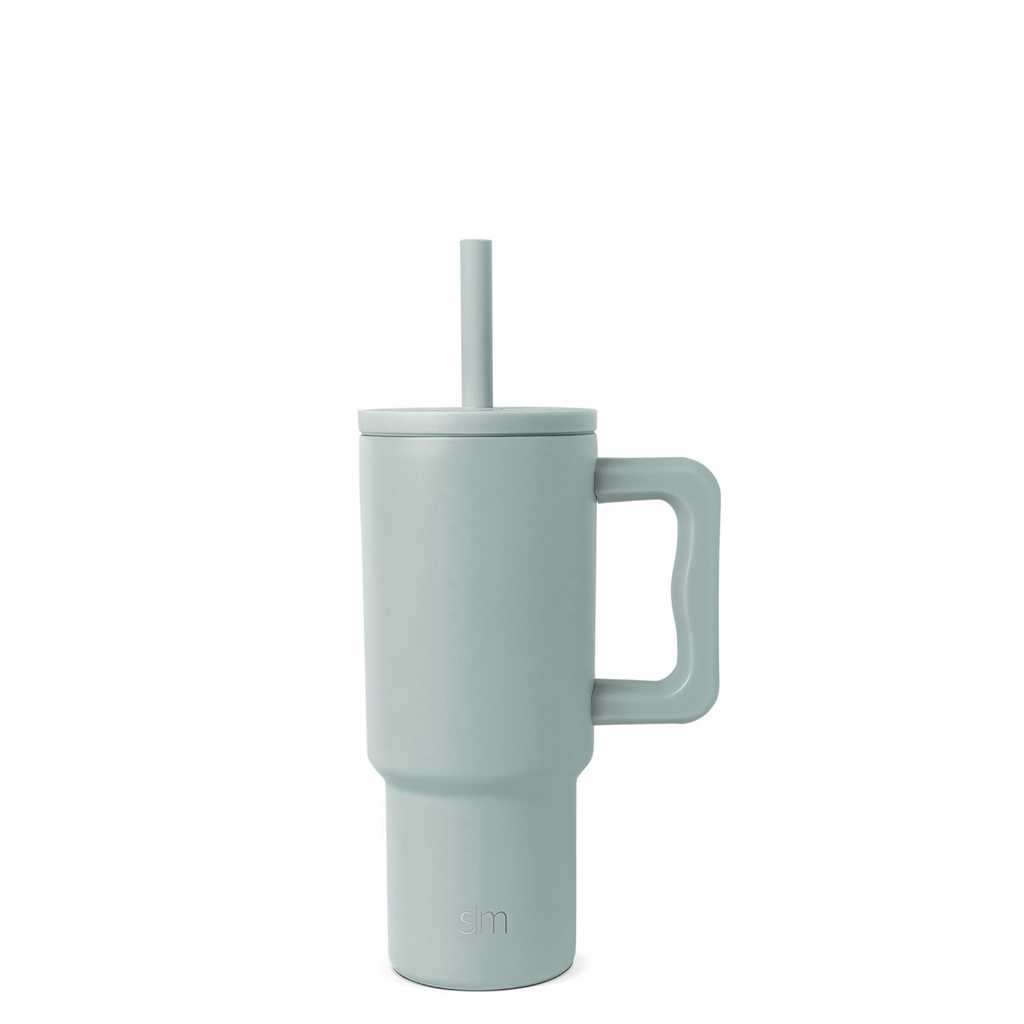 Simple Modern Tumbler with Silicone Straw Lid Waterflessen Olijfgroen | 807691CWE