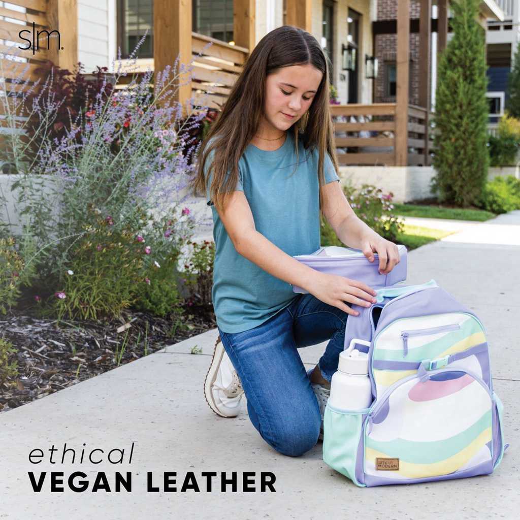 Simple Modern Vegan Leather Fletcher Rugzak Gekleurd | 547318SLY