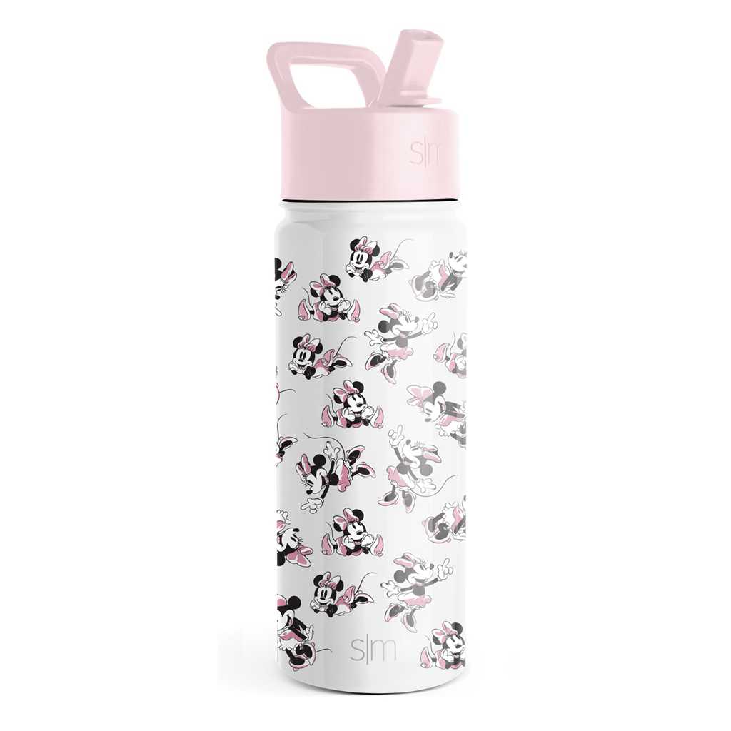 Simple Modern Water Bottle with Straw Lid Waterflessen Wit | 180976VDR