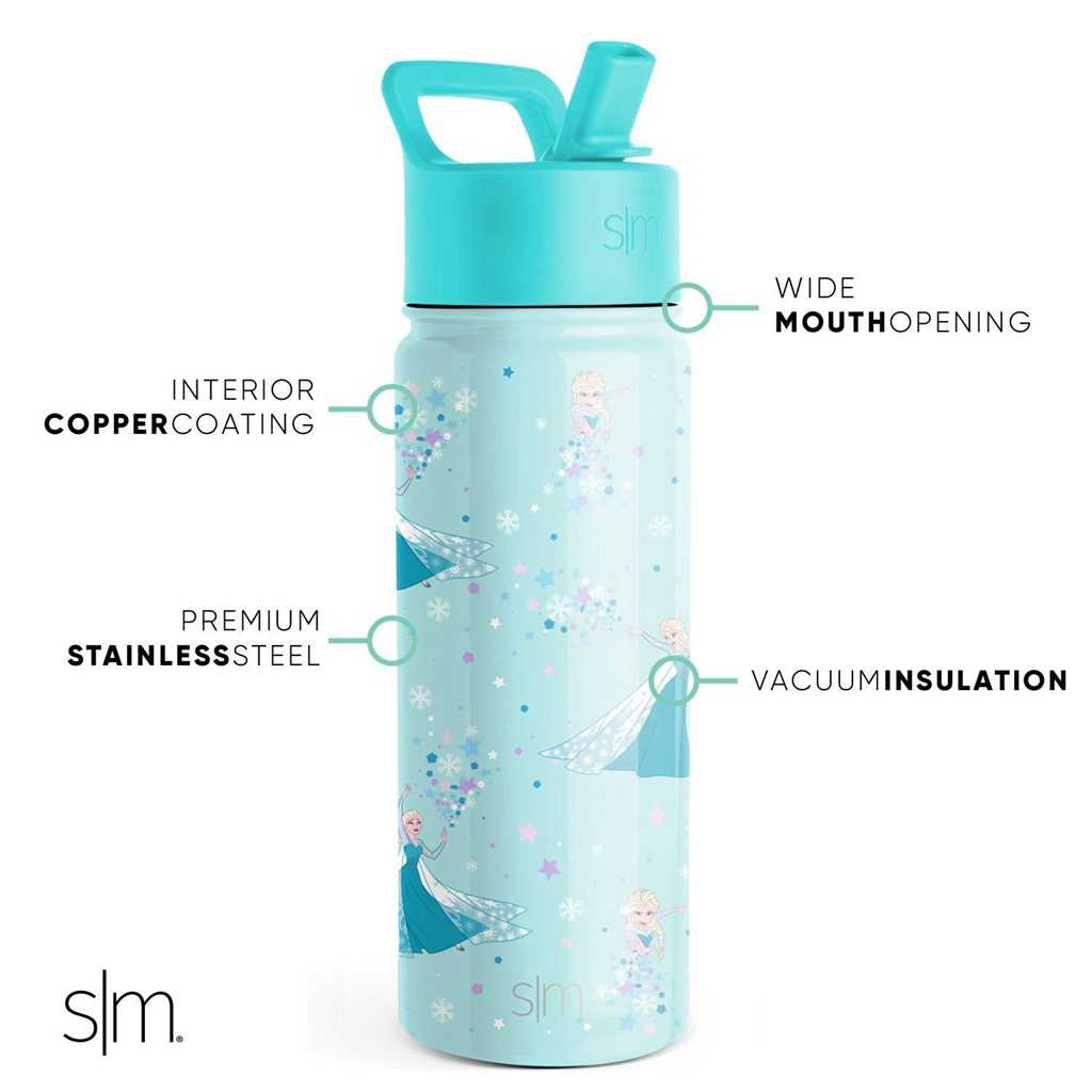 Simple Modern Water Bottle with Straw Lid Waterflessen Turquoise | 408327QNF