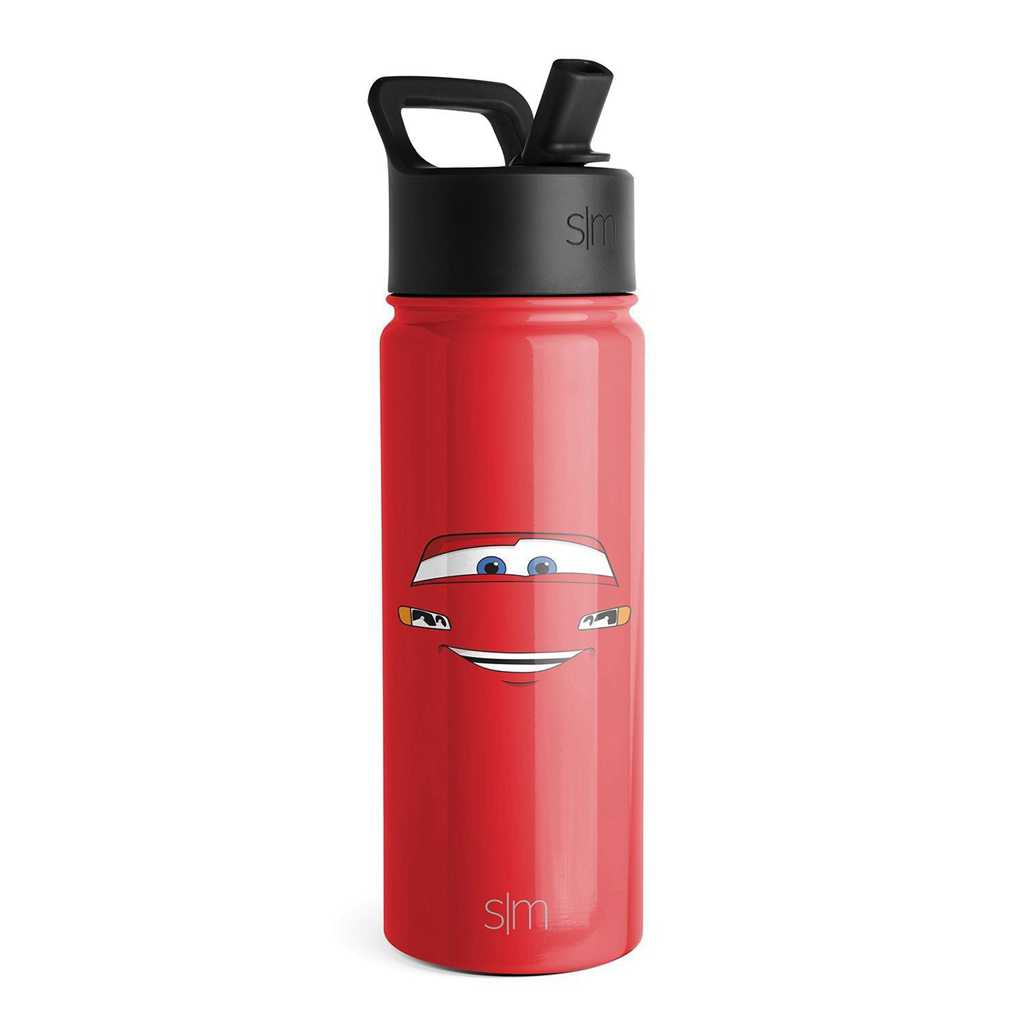 Simple Modern Water Bottle with Straw Lid Waterflessen Rood | 264039ILT