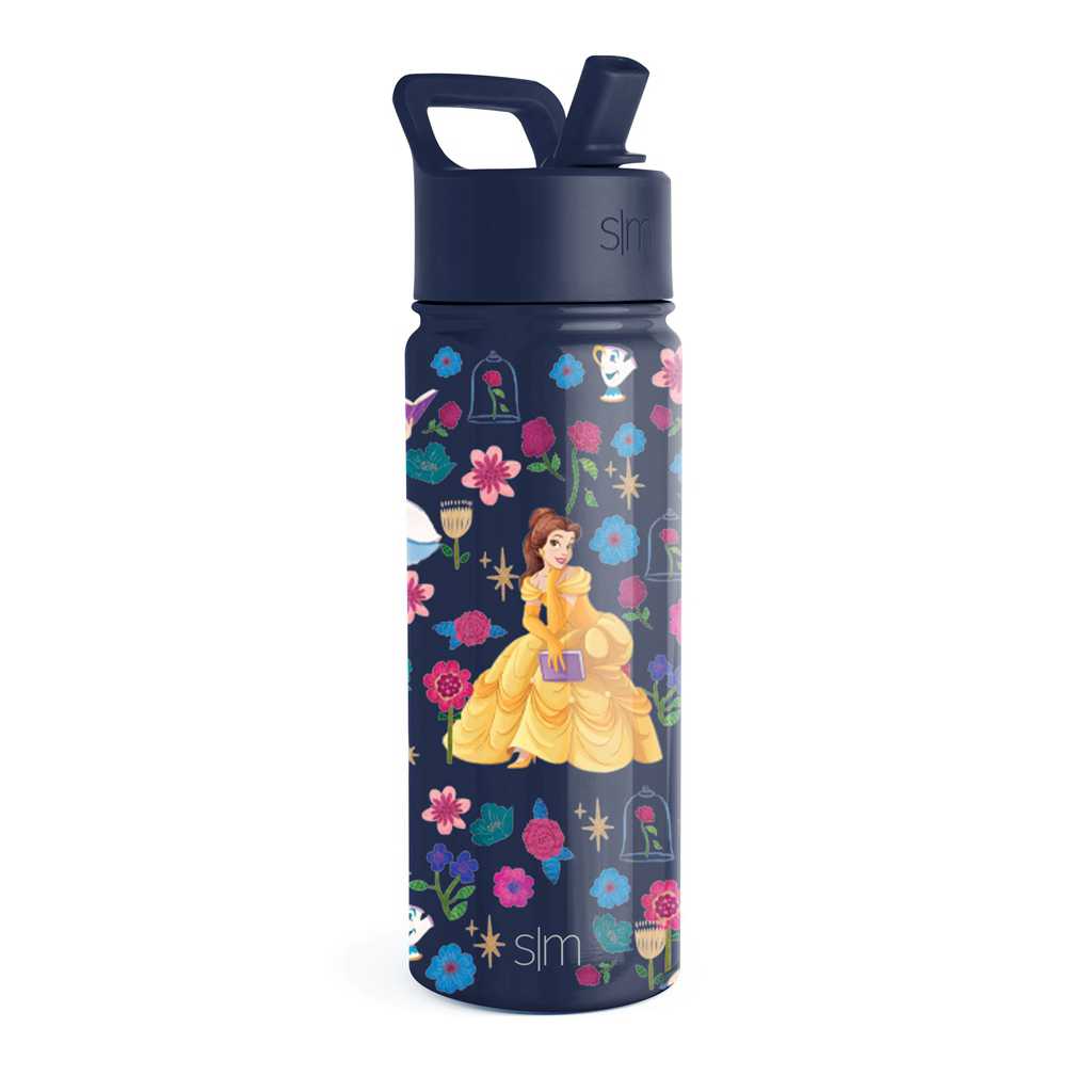 Simple Modern Water Bottle with Straw Lid Waterflessen Donkerblauw | 920574KHD