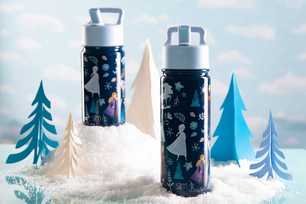 Simple Modern Water Bottle with Straw Lid Waterflessen Donkerblauw | 846259JEK