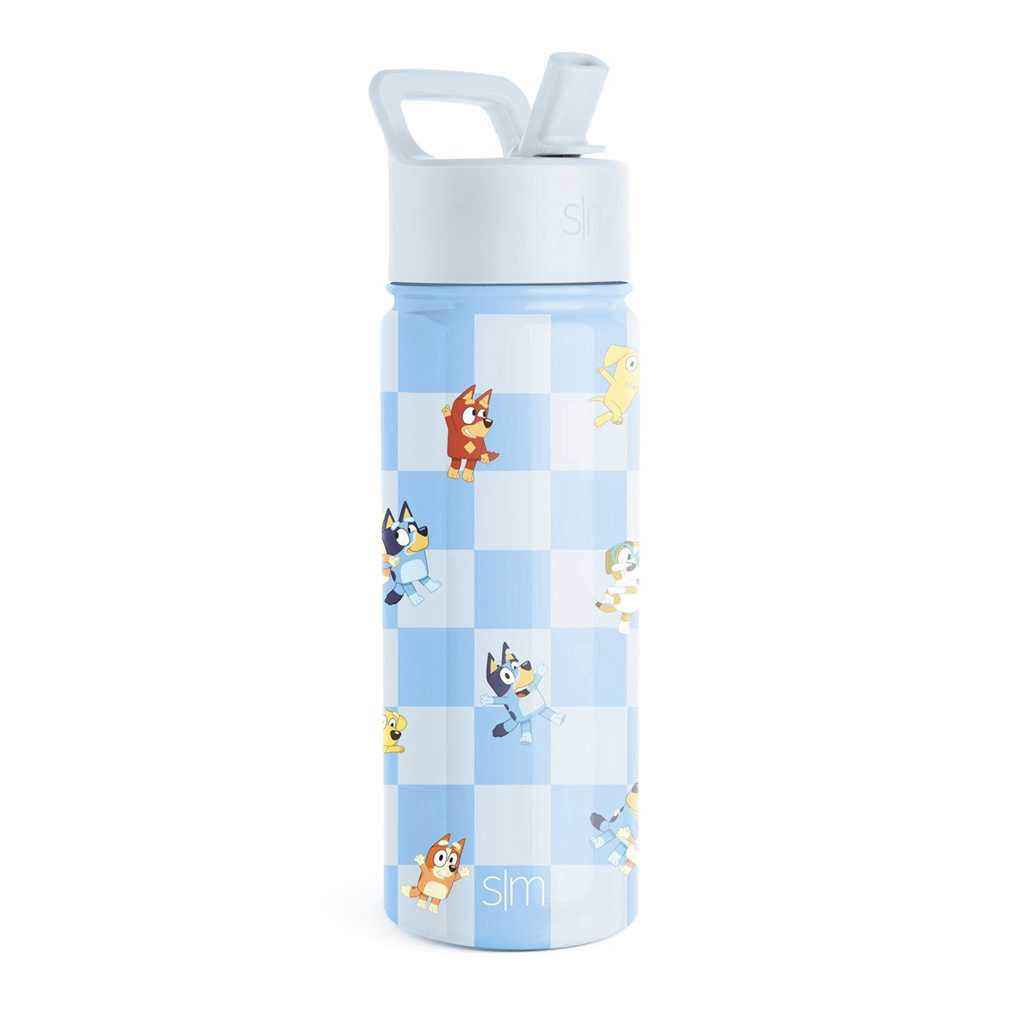 Simple Modern Water Bottle with Straw Lid Waterflessen Lichtblauw | 892645MKA