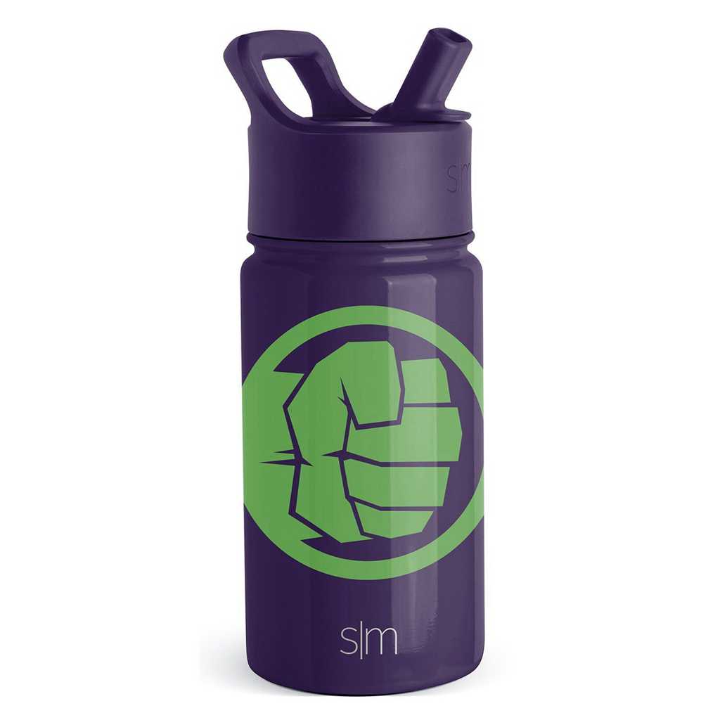 Simple Modern Water Bottle with Straw Lid Waterflessen Paars | 921368VIR