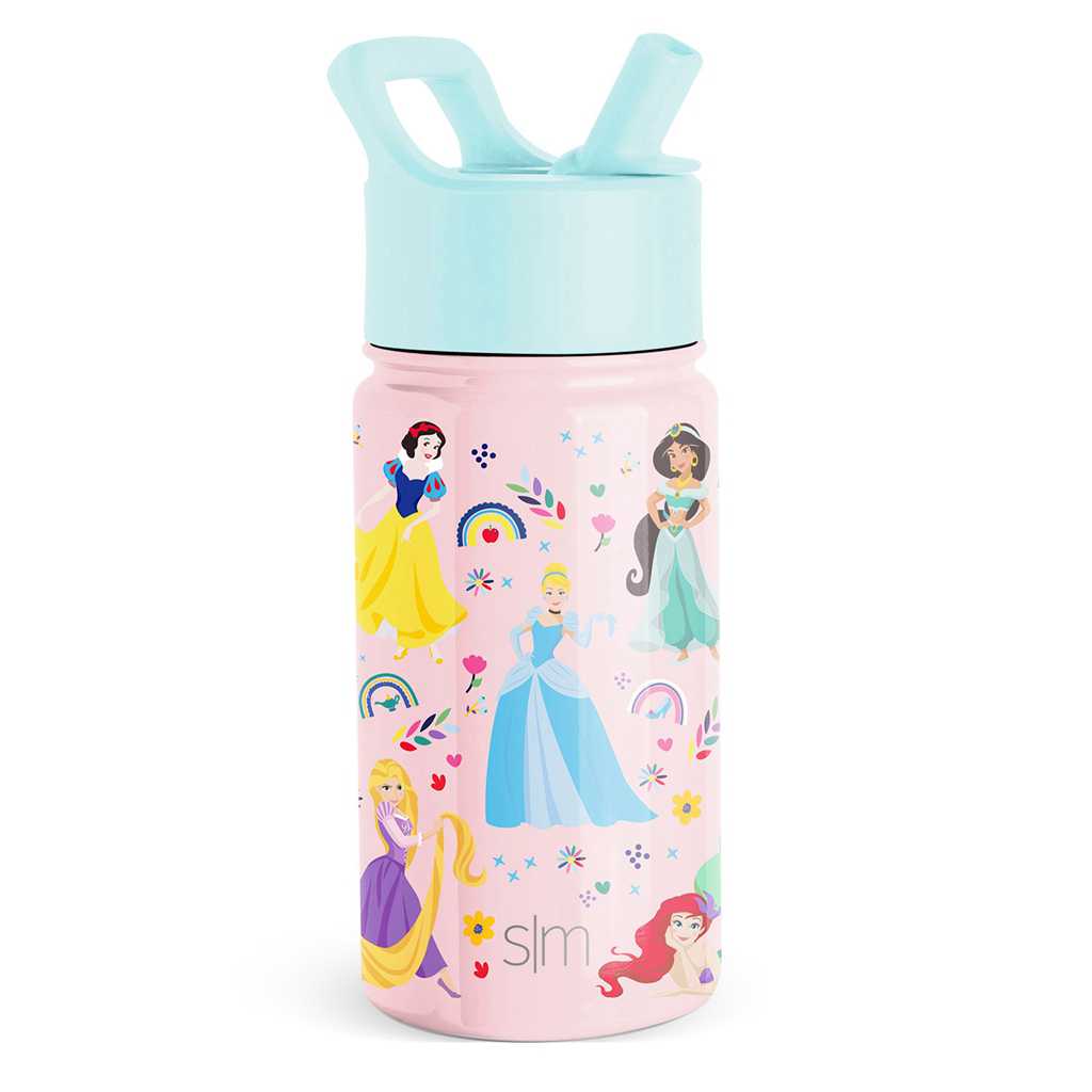 Simple Modern Water Bottle with Straw Lid Waterflessen Roze | 754263FTS