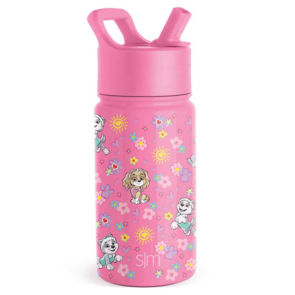 Simple Modern Water Bottle with Straw Lid Waterflessen Roze | 581240AHW