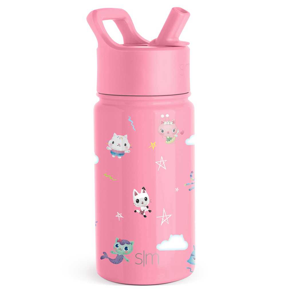 Simple Modern Water Bottle with Straw Lid Waterflessen Roze | 946031RSY